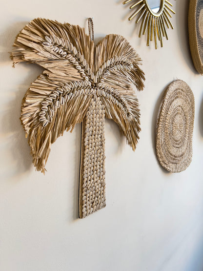 Palm raffia met Kaurischelpen