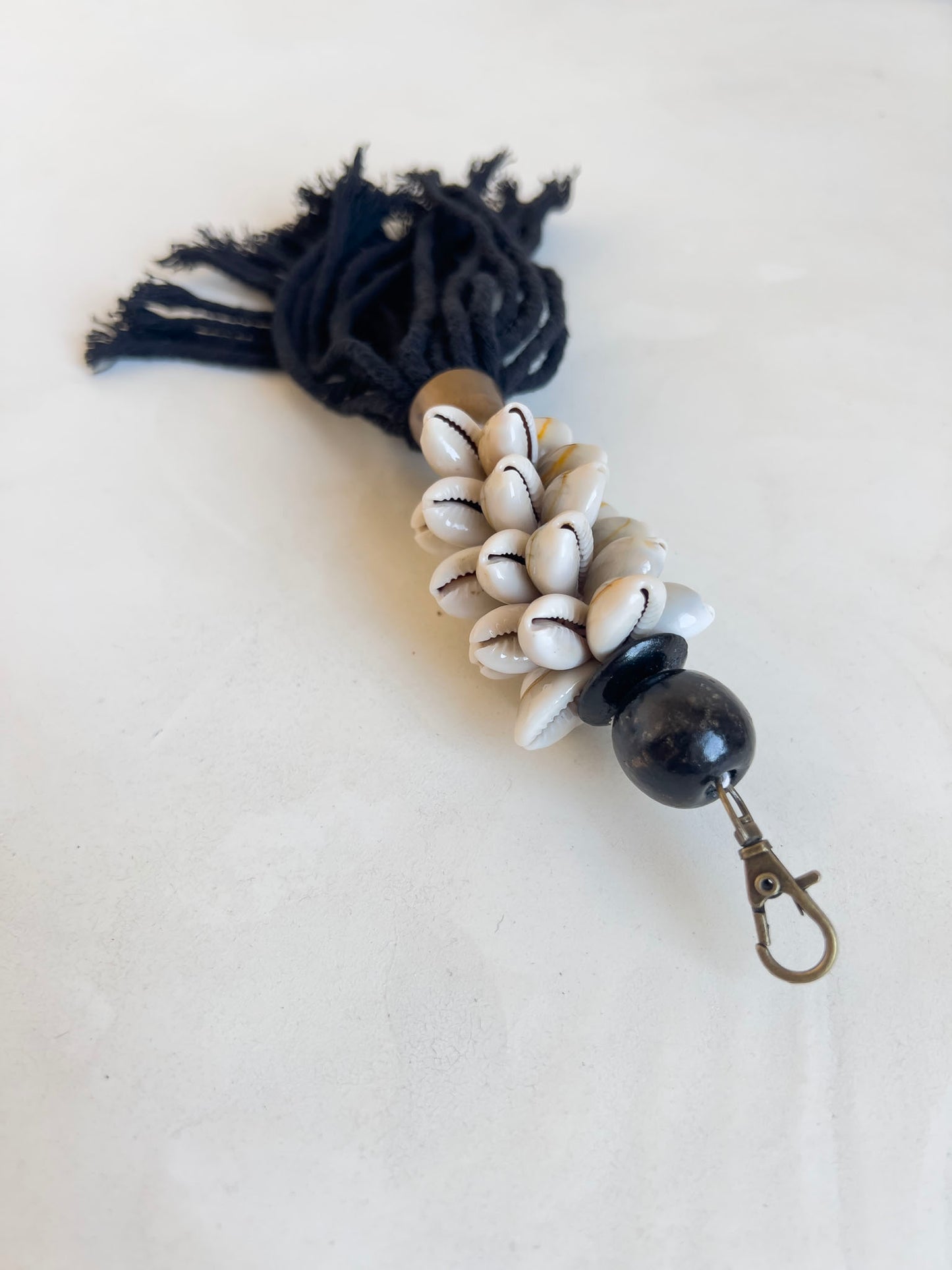 Tassel sleutelhanger Kauri - Zwart/brons
