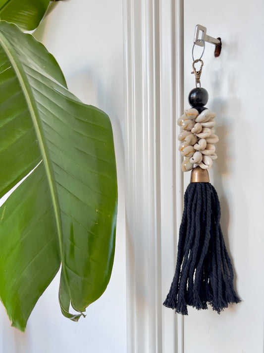 Tassel sleutelhanger Kauri - Zwart/brons