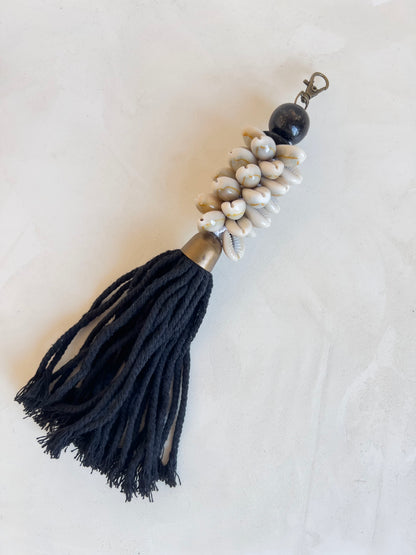 Tassel sleutelhanger Kauri - Zwart/brons