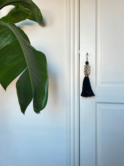 Tassel sleutelhanger Kauri - Zwart/brons